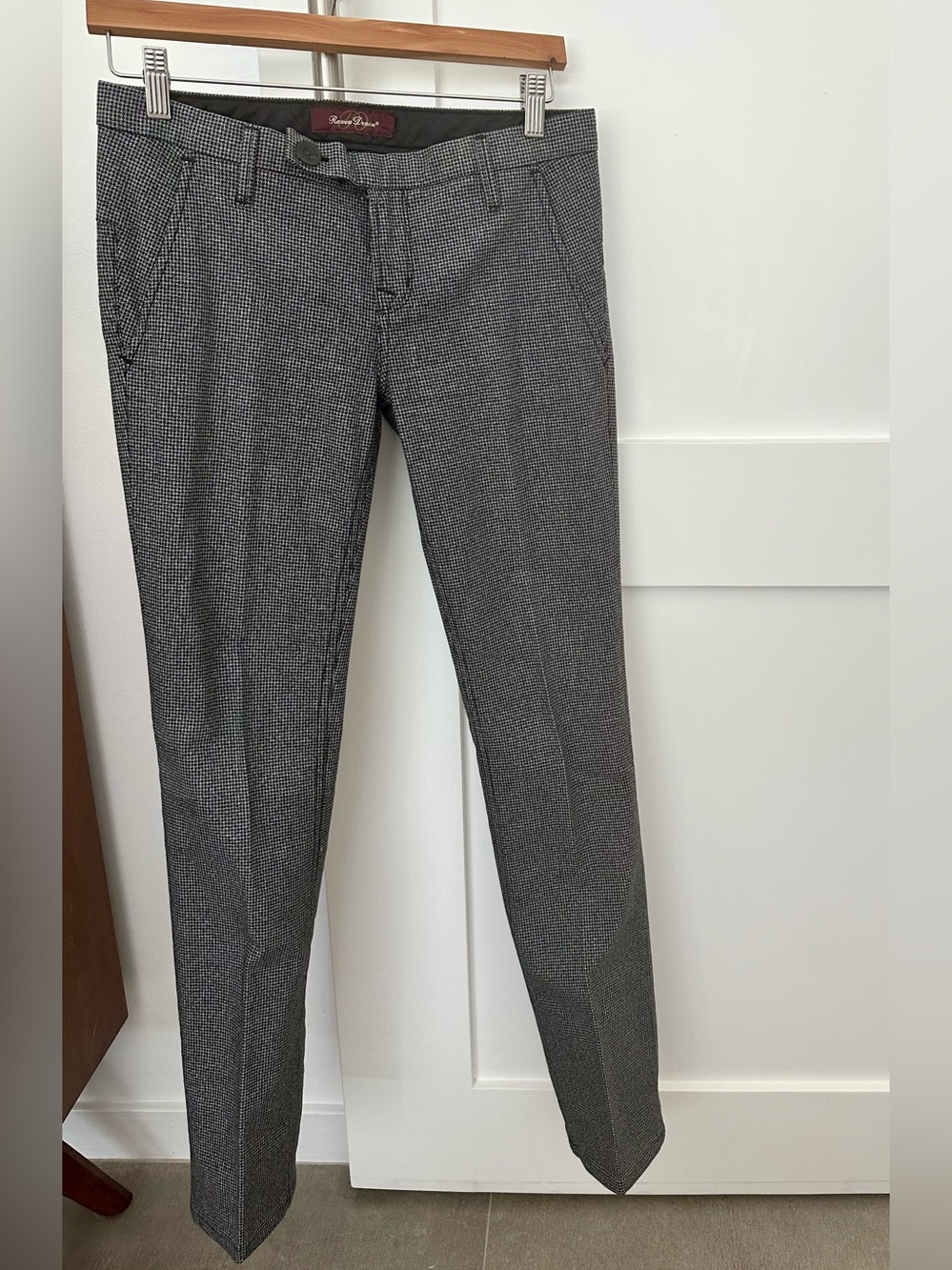 Raven Denim Jeans. Mackie Style in Houndstooth.